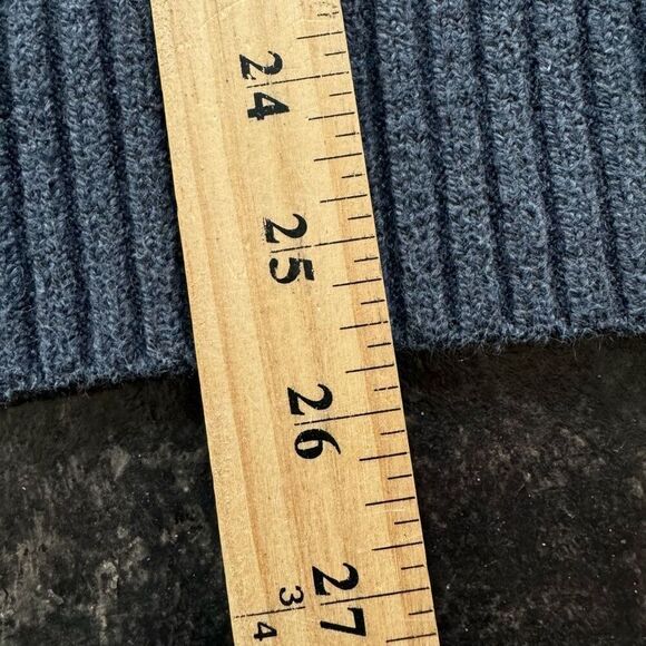 Banana Republic Blue High Neck Sweater Men’s Size Medium Cotton Blend Preppy - Picture 7 of 11